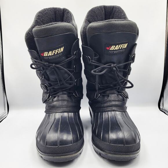 Baffin Sno-Mach Series High-Performance Black Leather Boots Men's 9 Women's 11 - Picture 5 of 12
